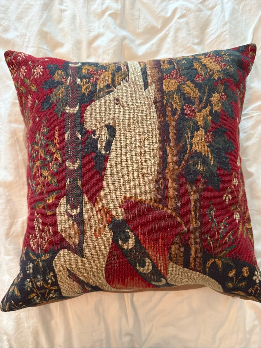 Unicorn Jacquard Weave Cushion 18” X 18”